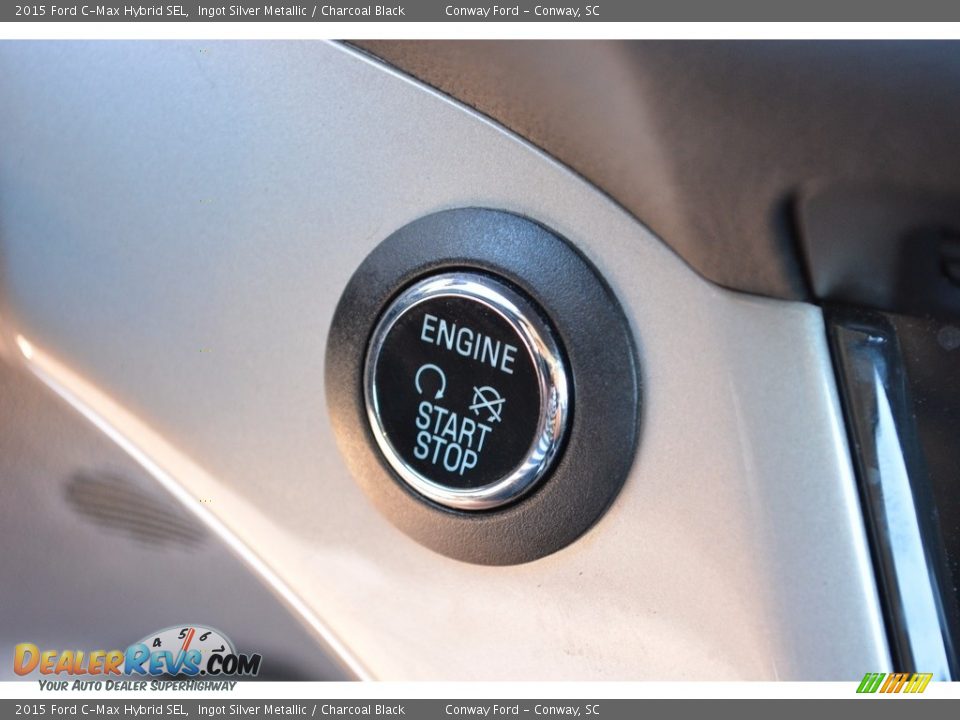 2015 Ford C-Max Hybrid SEL Ingot Silver Metallic / Charcoal Black Photo #27