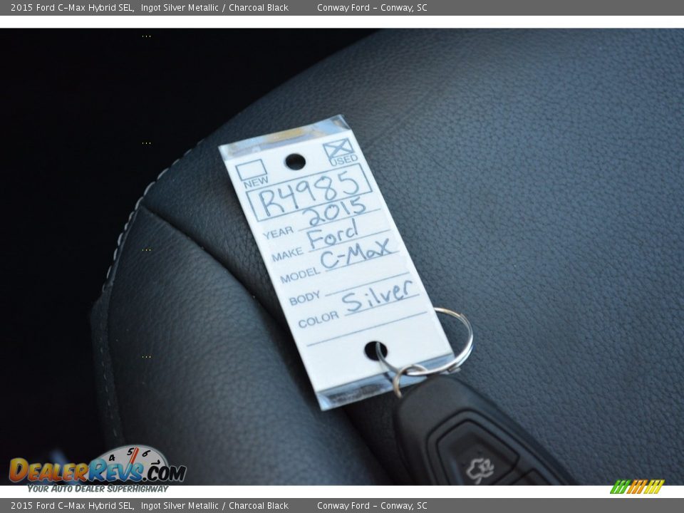 2015 Ford C-Max Hybrid SEL Ingot Silver Metallic / Charcoal Black Photo #32