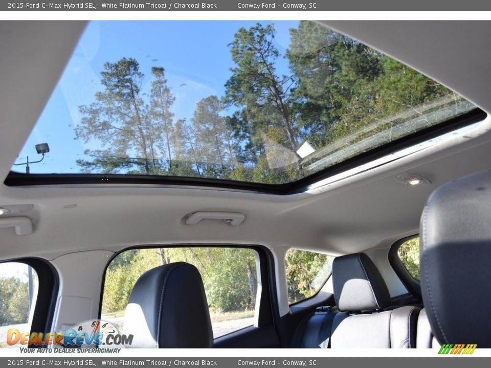 2015 Ford C-Max Hybrid SEL White Platinum Tricoat / Charcoal Black Photo #13