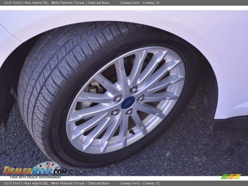 2015 Ford C-Max Hybrid SEL White Platinum Tricoat / Charcoal Black Photo #14
