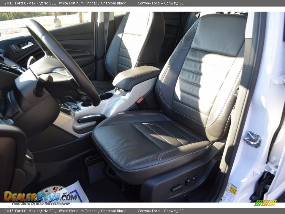 2015 Ford C-Max Hybrid SEL White Platinum Tricoat / Charcoal Black Photo #16