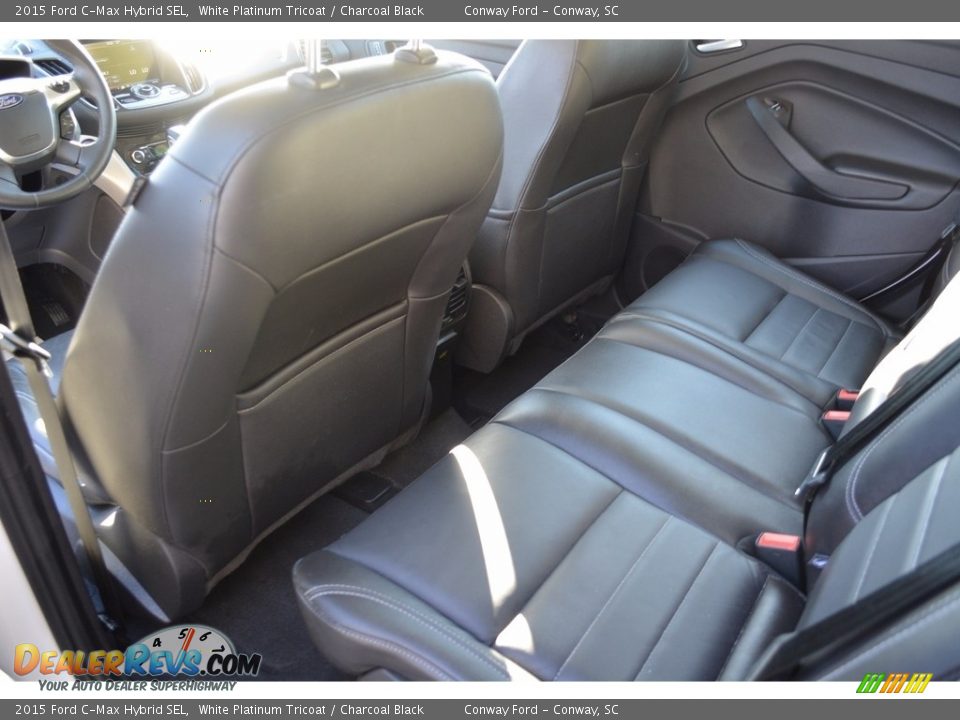 2015 Ford C-Max Hybrid SEL White Platinum Tricoat / Charcoal Black Photo #17