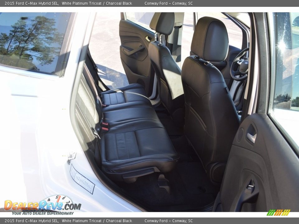2015 Ford C-Max Hybrid SEL White Platinum Tricoat / Charcoal Black Photo #18