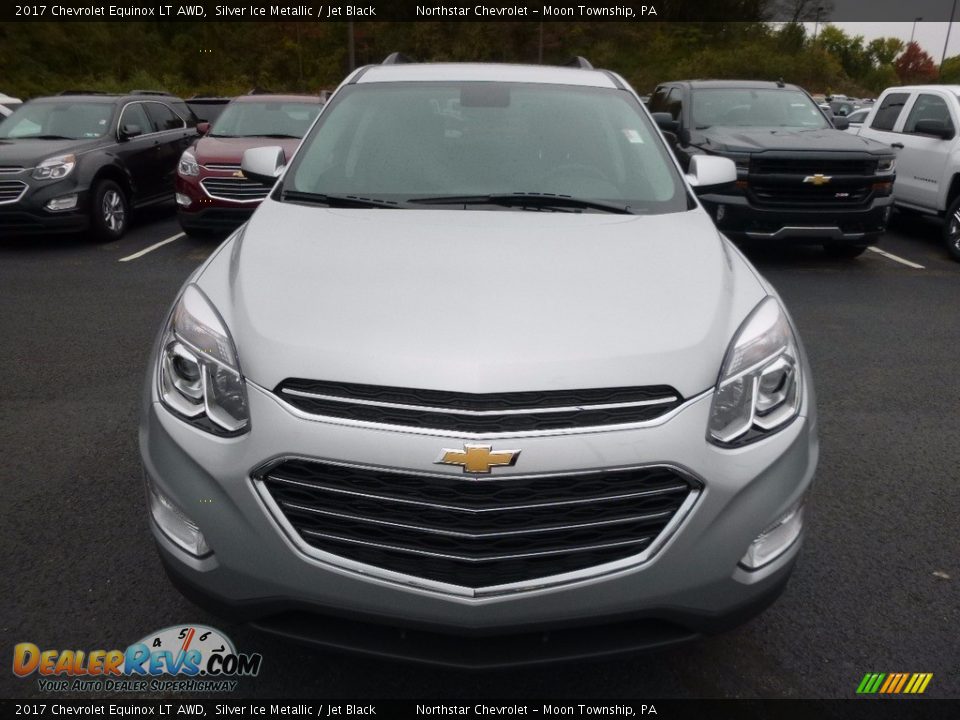 2017 Chevrolet Equinox LT AWD Silver Ice Metallic / Jet Black Photo #2