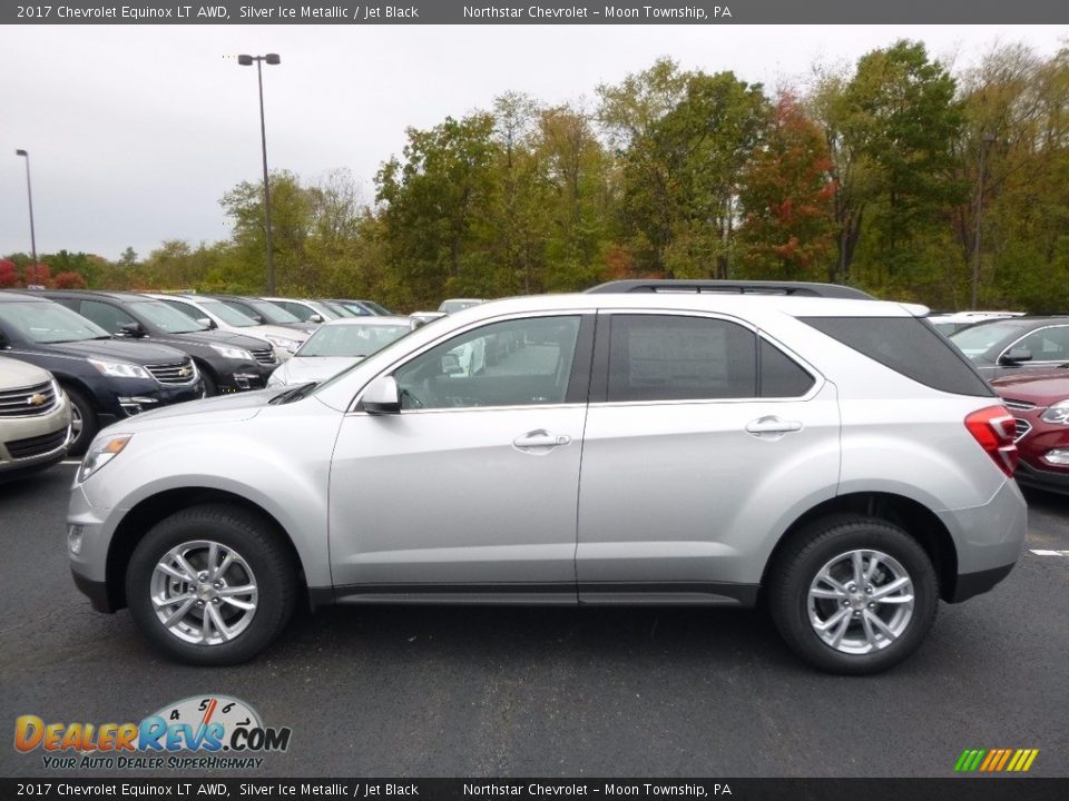 2017 Chevrolet Equinox LT AWD Silver Ice Metallic / Jet Black Photo #9