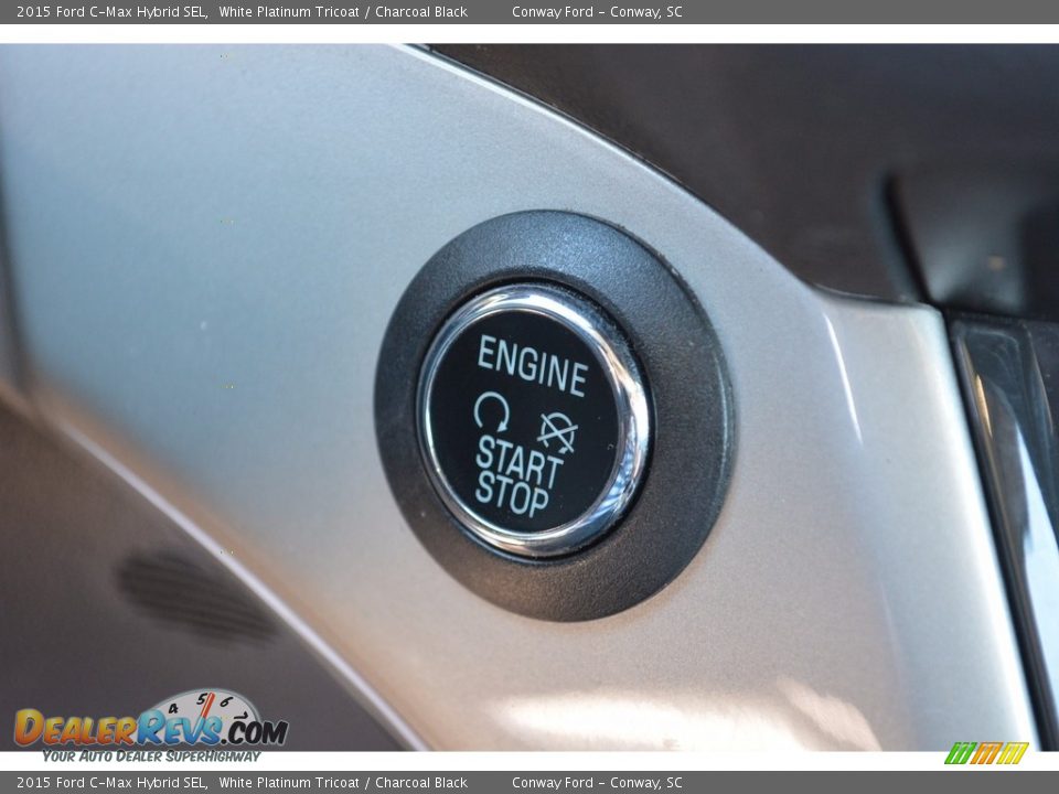 2015 Ford C-Max Hybrid SEL White Platinum Tricoat / Charcoal Black Photo #27