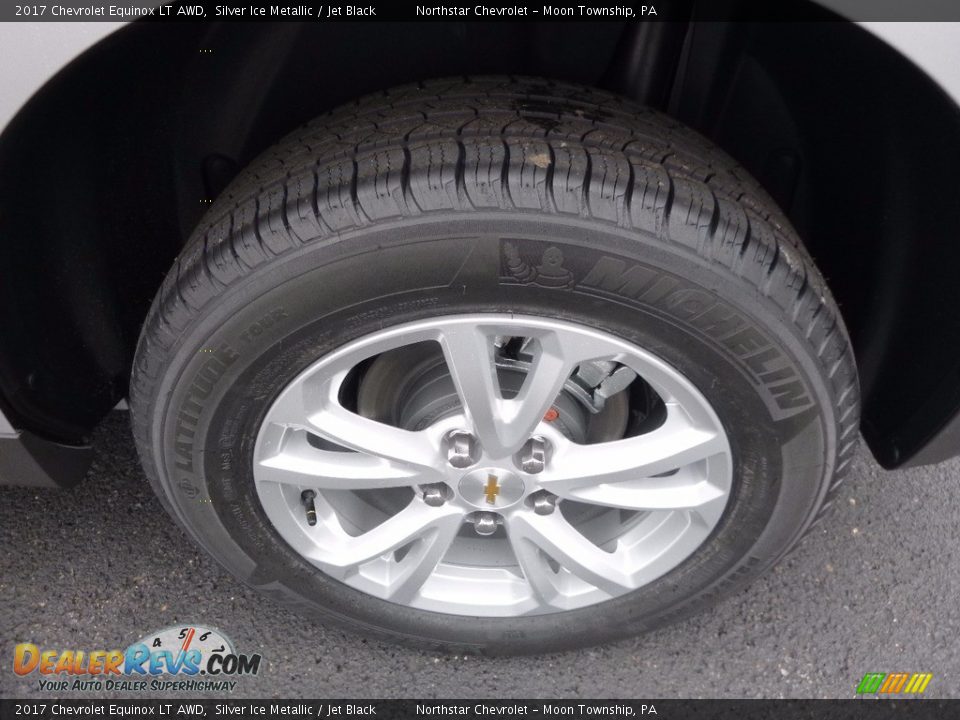 2017 Chevrolet Equinox LT AWD Silver Ice Metallic / Jet Black Photo #10