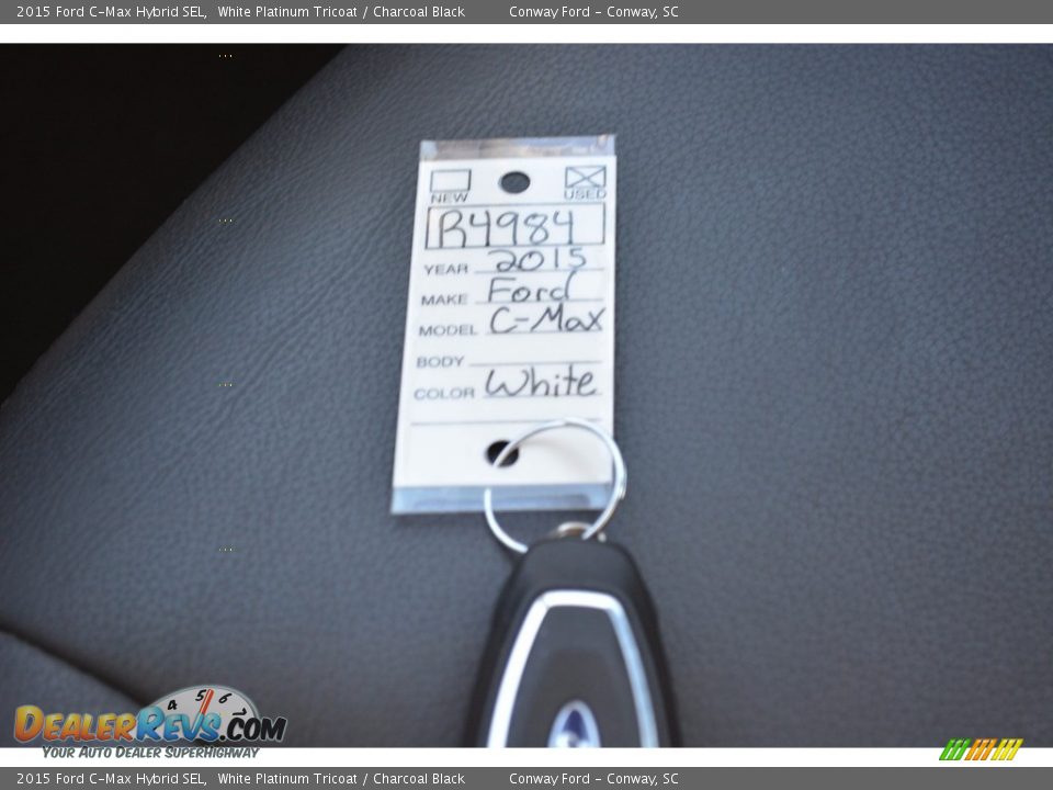 2015 Ford C-Max Hybrid SEL White Platinum Tricoat / Charcoal Black Photo #32