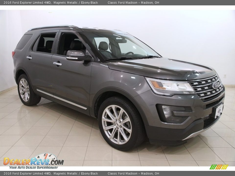 2016 Ford Explorer Limited 4WD Magnetic Metallic / Ebony Black Photo #1
