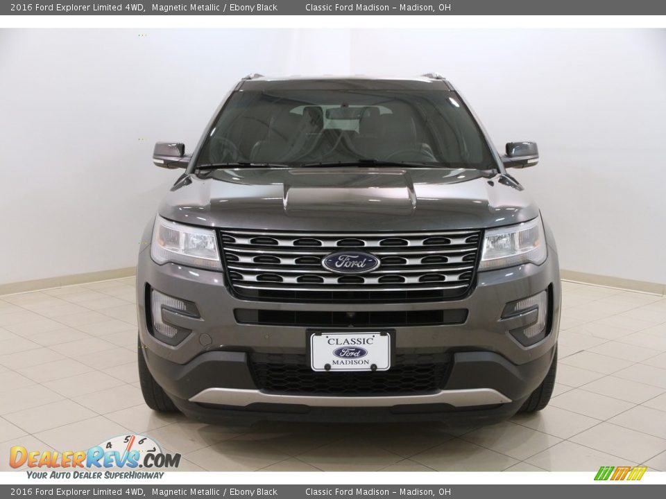 2016 Ford Explorer Limited 4WD Magnetic Metallic / Ebony Black Photo #2