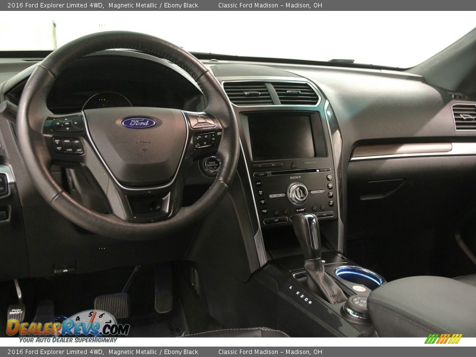 2016 Ford Explorer Limited 4WD Magnetic Metallic / Ebony Black Photo #6