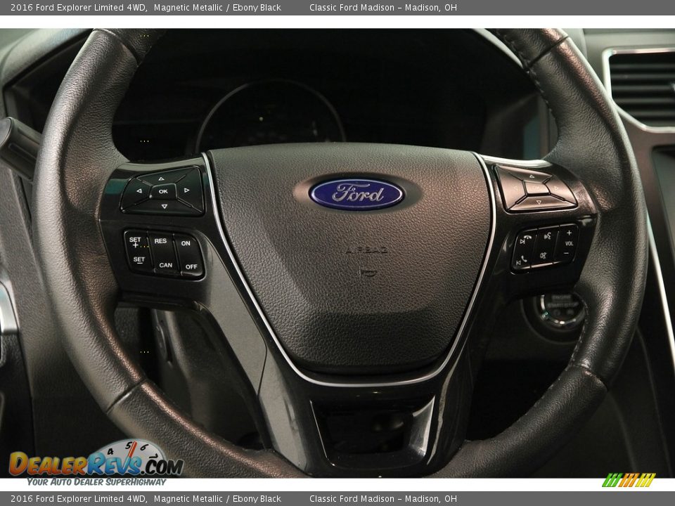 2016 Ford Explorer Limited 4WD Magnetic Metallic / Ebony Black Photo #7