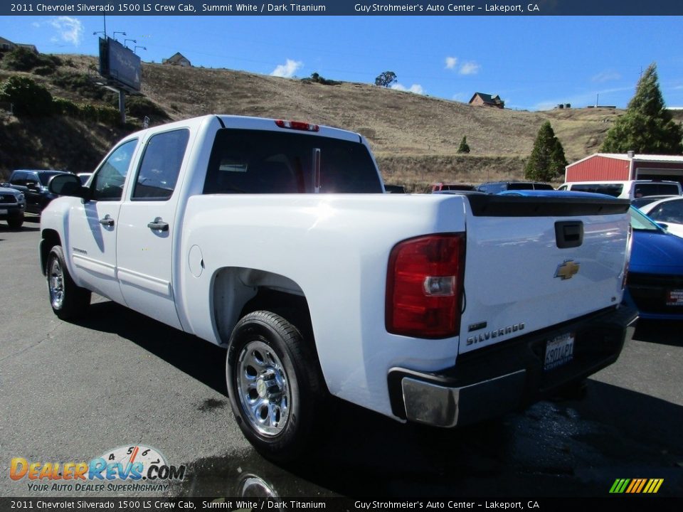 2011 Chevrolet Silverado 1500 LS Crew Cab Summit White / Dark Titanium Photo #5