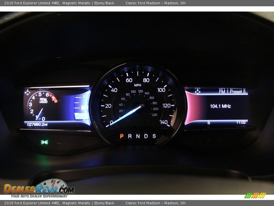 2016 Ford Explorer Limited 4WD Magnetic Metallic / Ebony Black Photo #8
