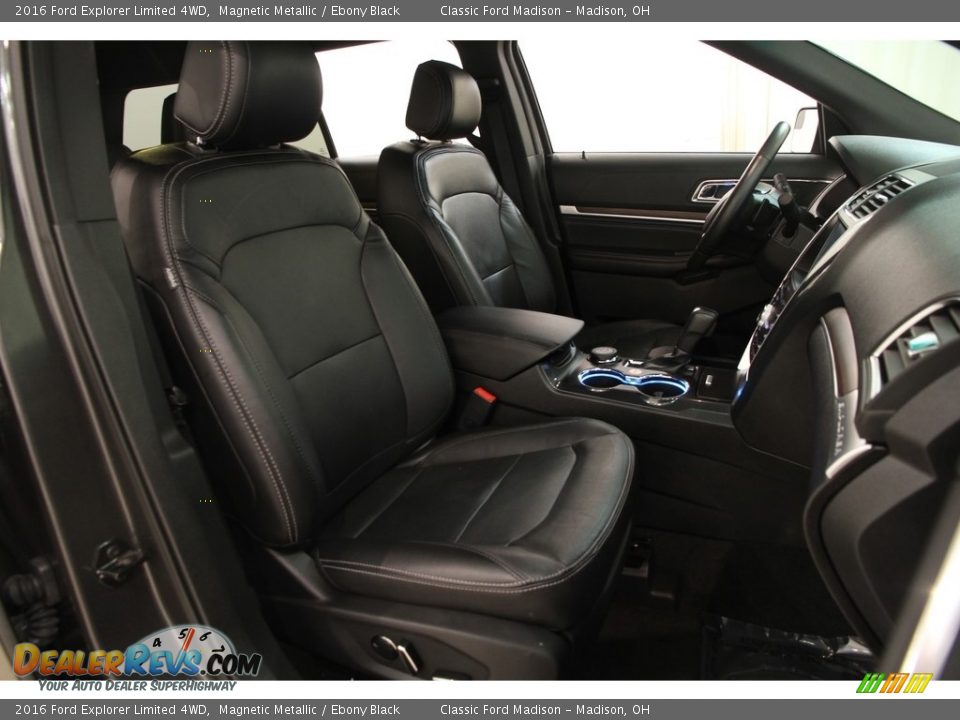 2016 Ford Explorer Limited 4WD Magnetic Metallic / Ebony Black Photo #15