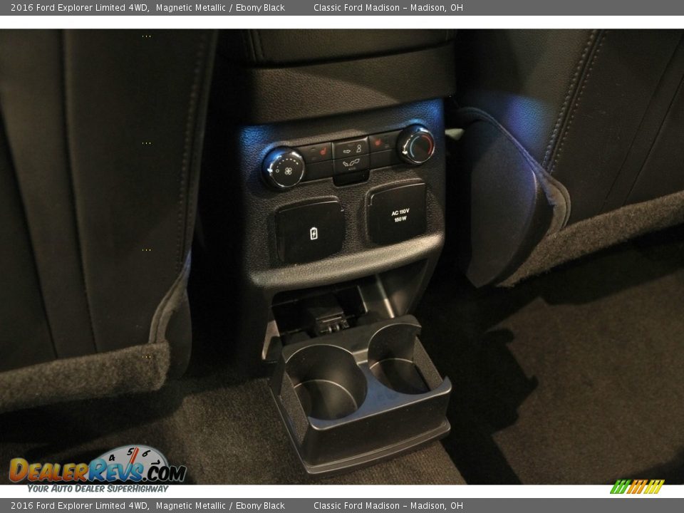 2016 Ford Explorer Limited 4WD Magnetic Metallic / Ebony Black Photo #17