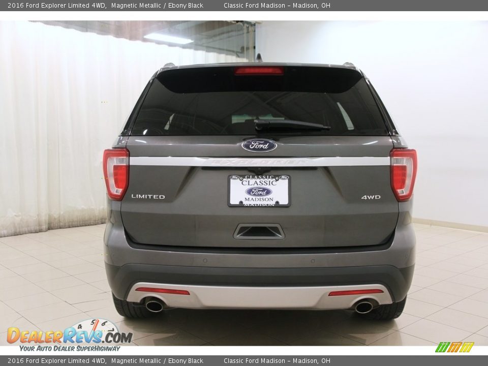 2016 Ford Explorer Limited 4WD Magnetic Metallic / Ebony Black Photo #19