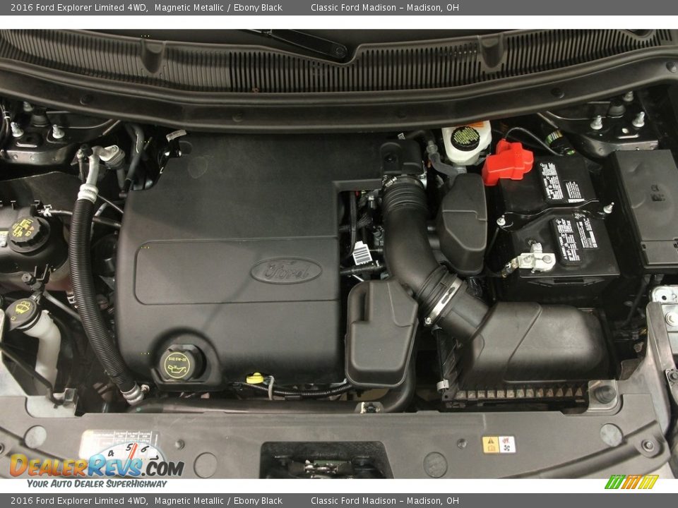 2016 Ford Explorer Limited 4WD Magnetic Metallic / Ebony Black Photo #20