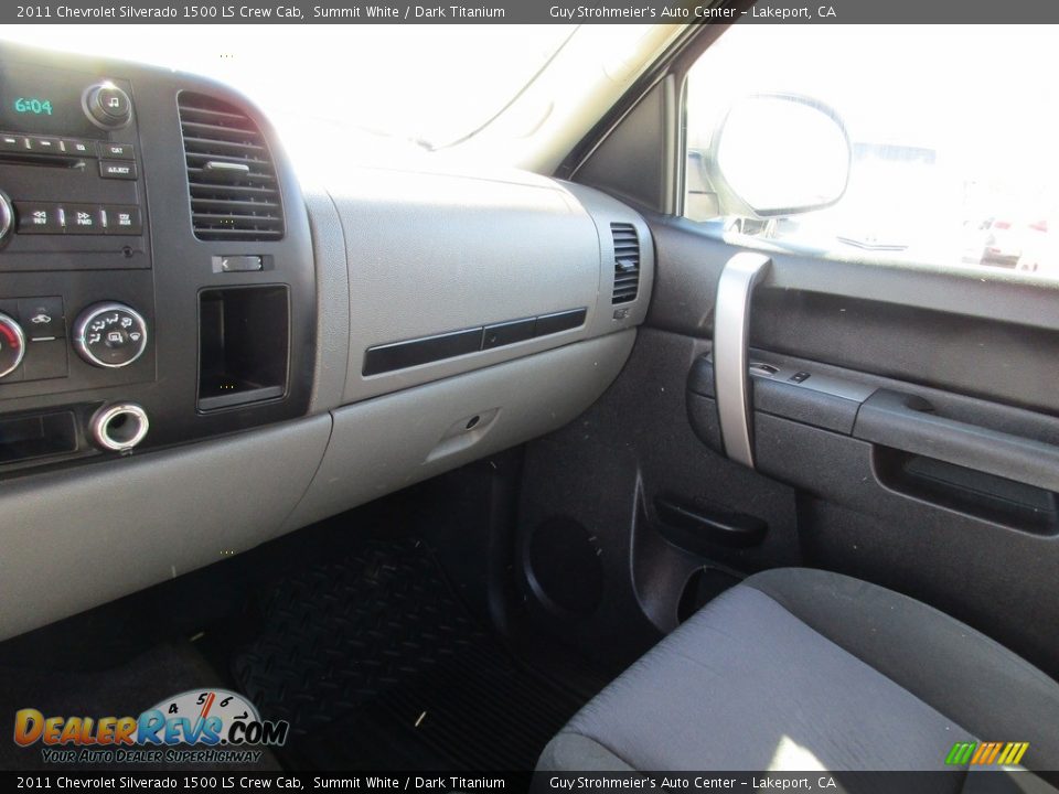 2011 Chevrolet Silverado 1500 LS Crew Cab Summit White / Dark Titanium Photo #17
