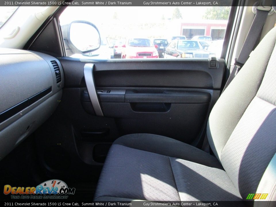 2011 Chevrolet Silverado 1500 LS Crew Cab Summit White / Dark Titanium Photo #18