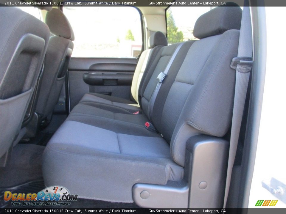 2011 Chevrolet Silverado 1500 LS Crew Cab Summit White / Dark Titanium Photo #24