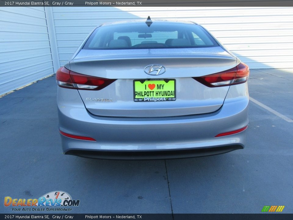 2017 Hyundai Elantra SE Gray / Gray Photo #5