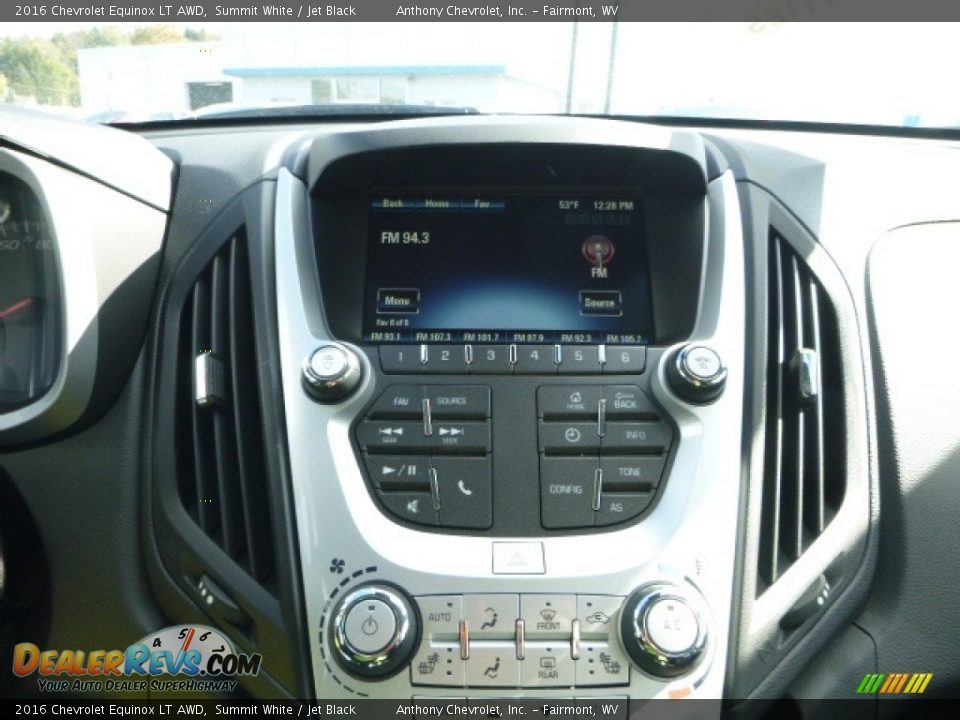 2016 Chevrolet Equinox LT AWD Summit White / Jet Black Photo #16