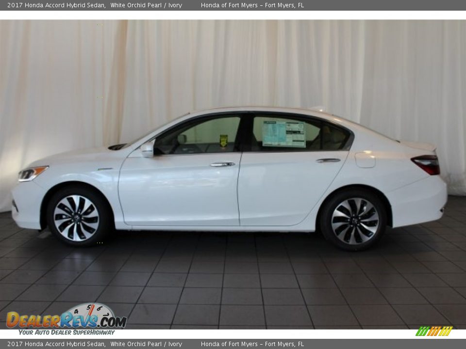 2017 Honda Accord Hybrid Sedan White Orchid Pearl / Ivory Photo #5