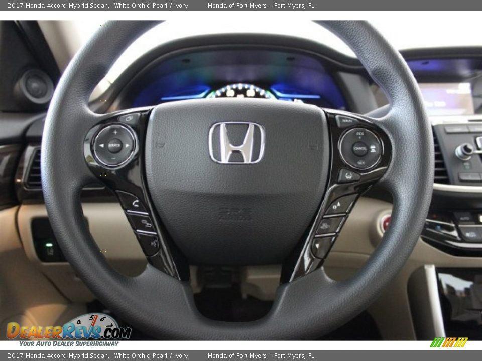2017 Honda Accord Hybrid Sedan White Orchid Pearl / Ivory Photo #12