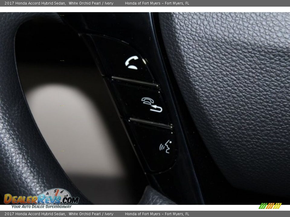 2017 Honda Accord Hybrid Sedan White Orchid Pearl / Ivory Photo #14