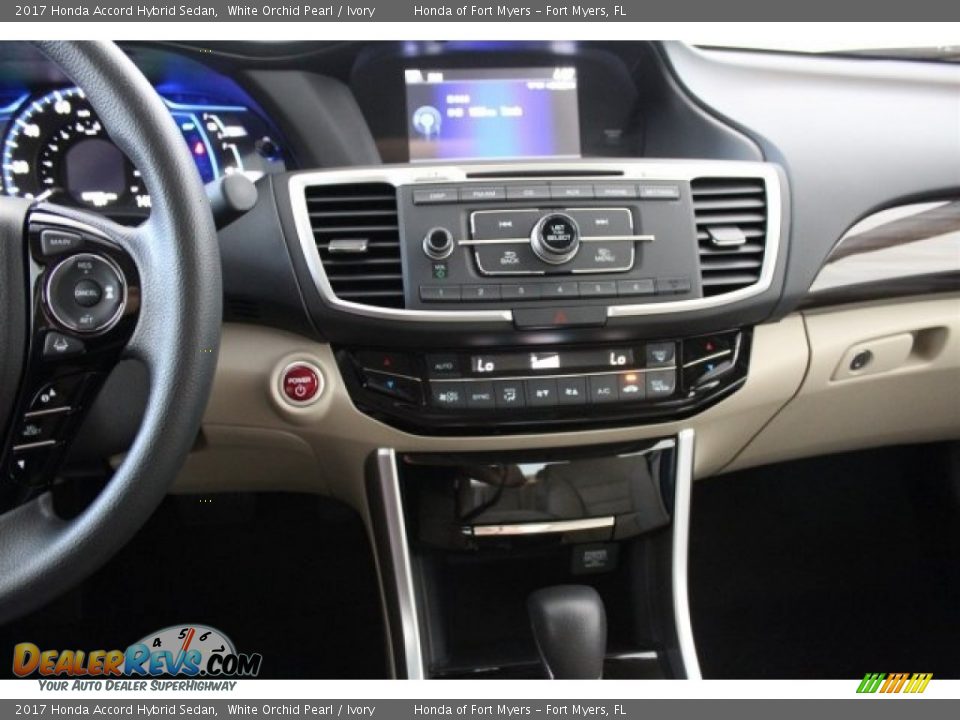 2017 Honda Accord Hybrid Sedan White Orchid Pearl / Ivory Photo #17