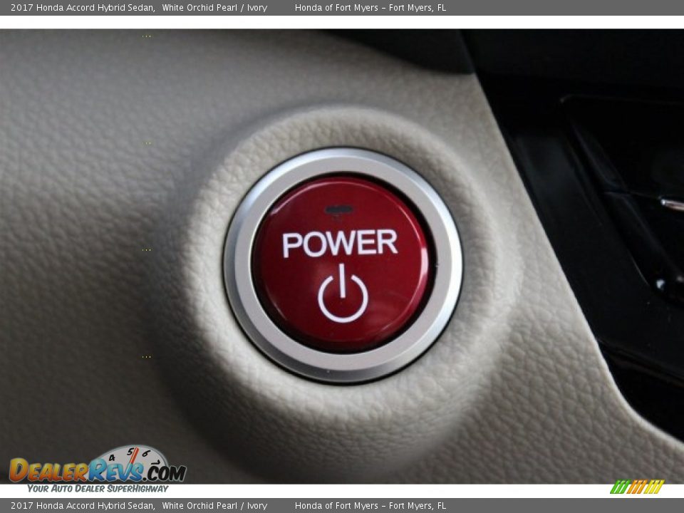 2017 Honda Accord Hybrid Sedan White Orchid Pearl / Ivory Photo #22