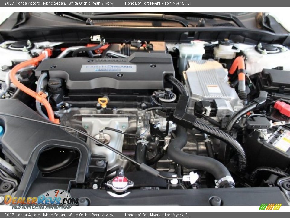 2017 Honda Accord Hybrid Sedan White Orchid Pearl / Ivory Photo #29