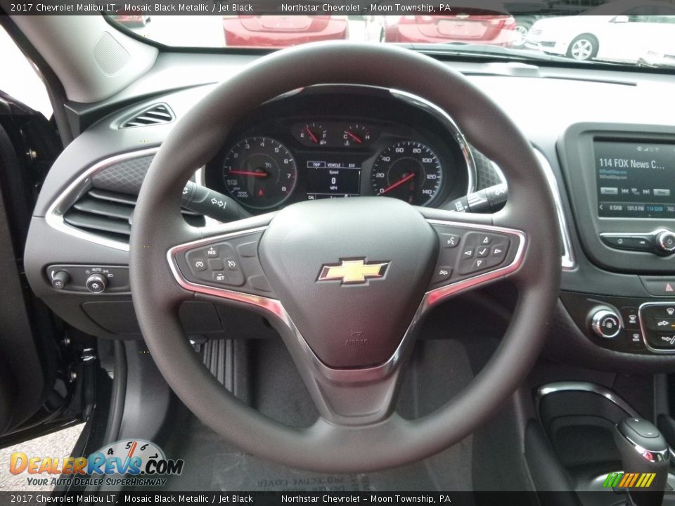 2017 Chevrolet Malibu LT Mosaic Black Metallic / Jet Black Photo #16