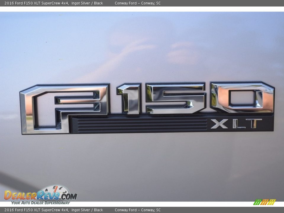 2016 Ford F150 XLT SuperCrew 4x4 Ingot Silver / Black Photo #10