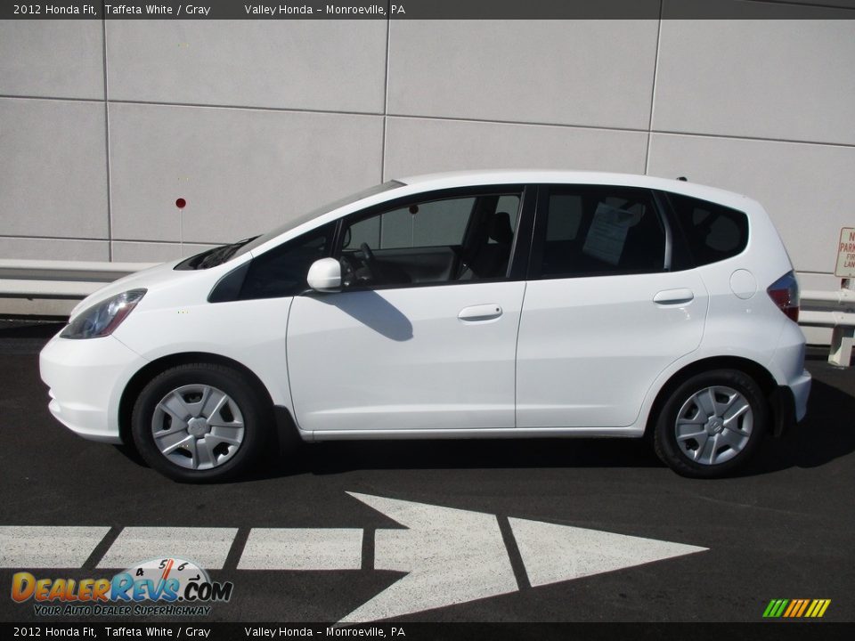2012 Honda Fit Taffeta White / Gray Photo #2