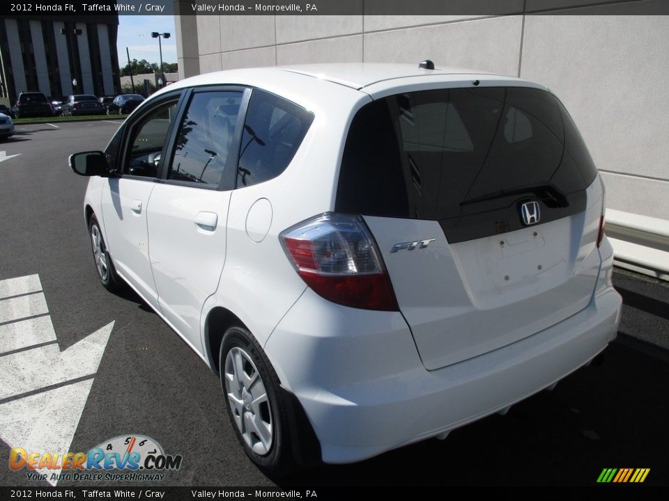 2012 Honda Fit Taffeta White / Gray Photo #4