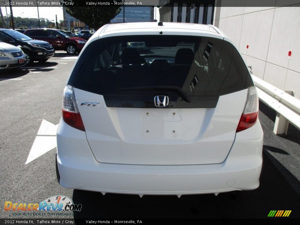2012 Honda Fit Taffeta White / Gray Photo #5