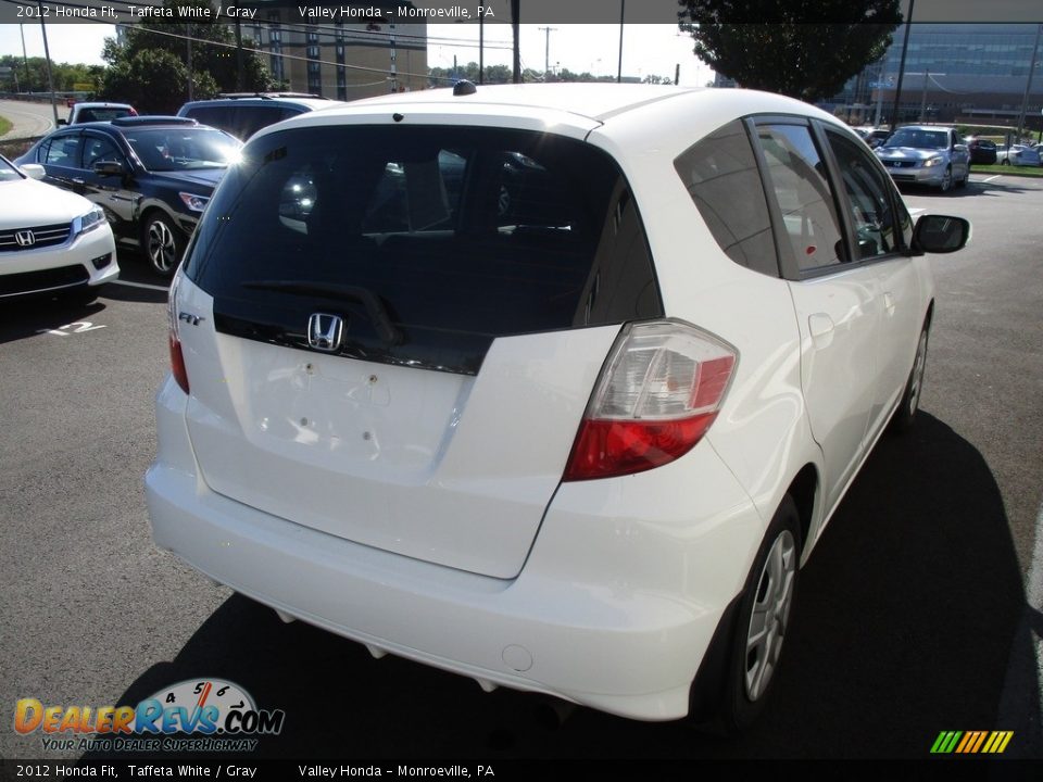 2012 Honda Fit Taffeta White / Gray Photo #6