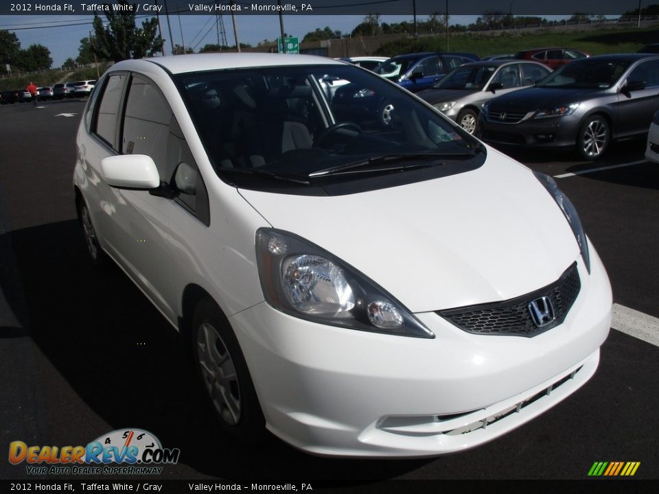 2012 Honda Fit Taffeta White / Gray Photo #7