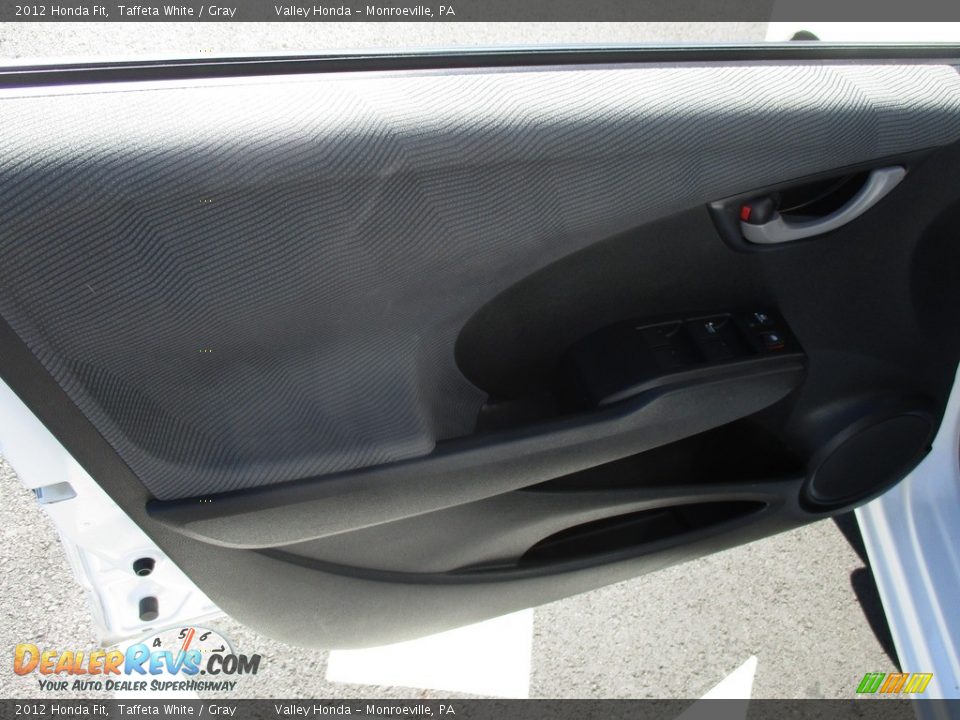 2012 Honda Fit Taffeta White / Gray Photo #10