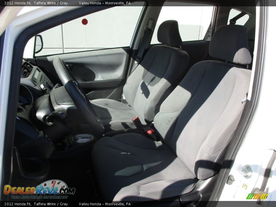 2012 Honda Fit Taffeta White / Gray Photo #11