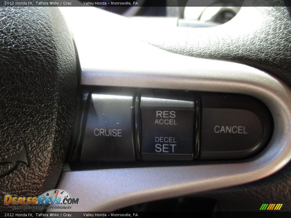 2012 Honda Fit Taffeta White / Gray Photo #16
