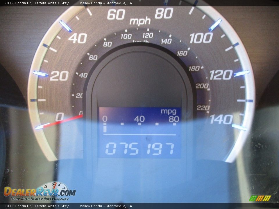 2012 Honda Fit Taffeta White / Gray Photo #20