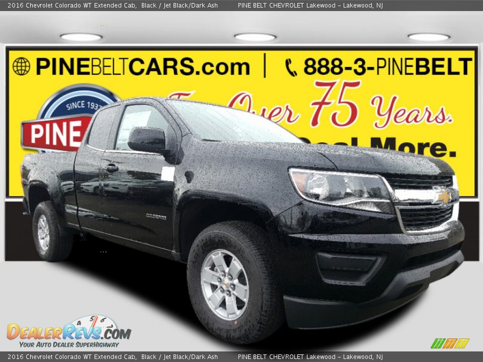 2016 Chevrolet Colorado WT Extended Cab Black / Jet Black/Dark Ash Photo #1