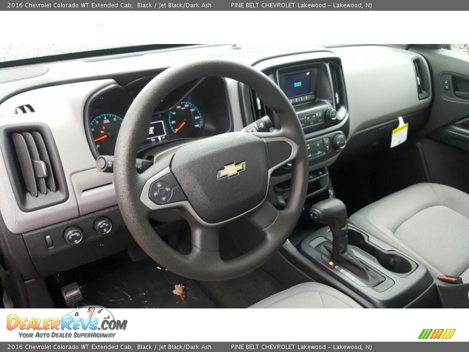 2016 Chevrolet Colorado WT Extended Cab Black / Jet Black/Dark Ash Photo #9