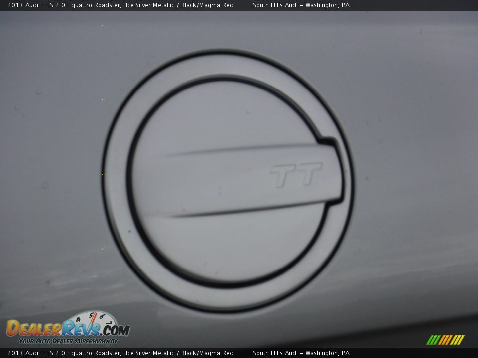 2013 Audi TT S 2.0T quattro Roadster Ice Silver Metaliic / Black/Magma Red Photo #14