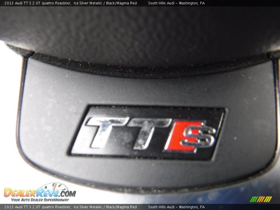 2013 Audi TT S 2.0T quattro Roadster Ice Silver Metaliic / Black/Magma Red Photo #29