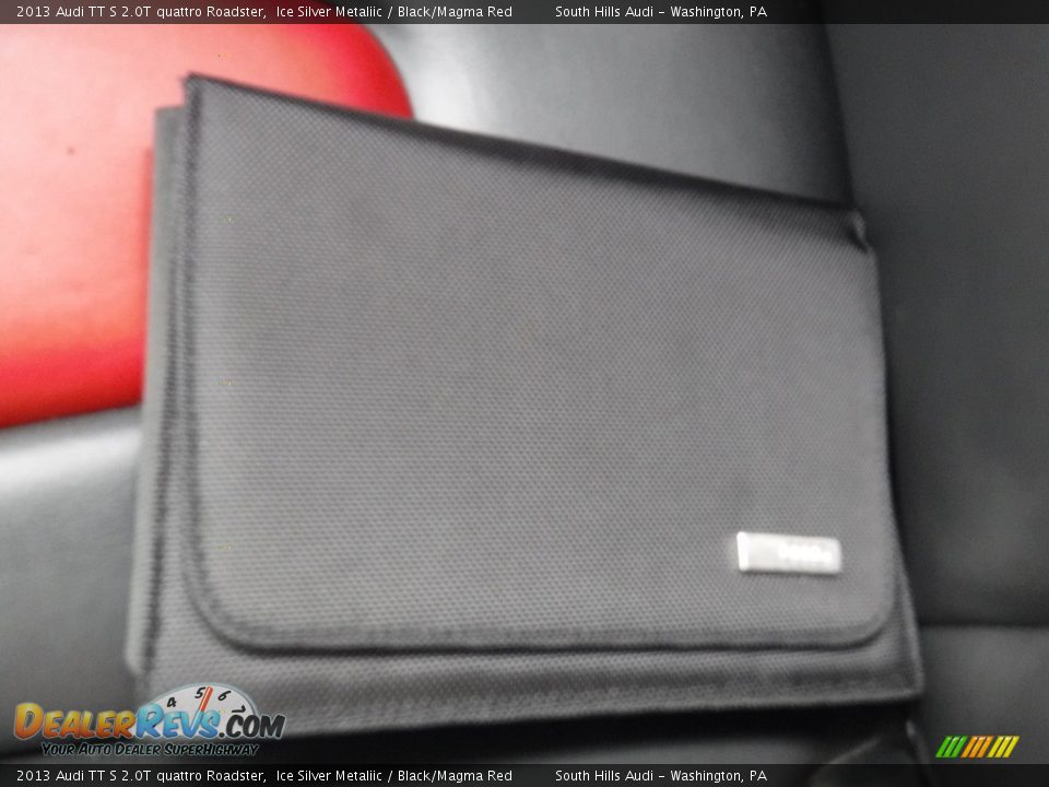 2013 Audi TT S 2.0T quattro Roadster Ice Silver Metaliic / Black/Magma Red Photo #33