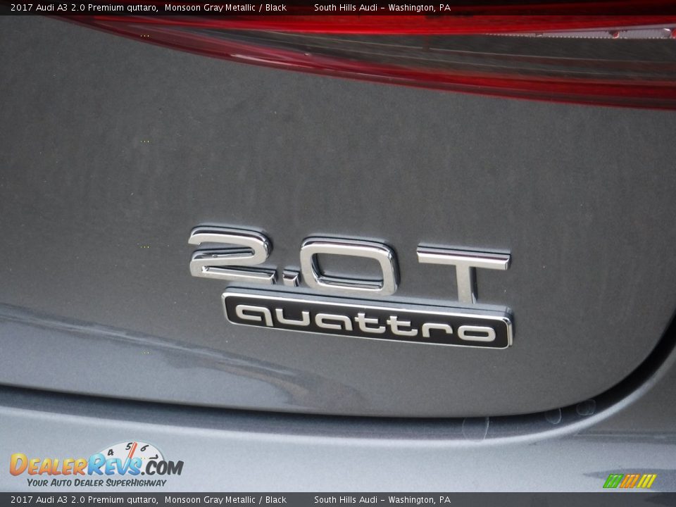 2017 Audi A3 2.0 Premium quttaro Monsoon Gray Metallic / Black Photo #12